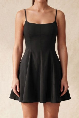 CD 3749 - Peplum Flared Mini Dress