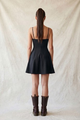 CD 3749 - Peplum Flared Mini Dress
