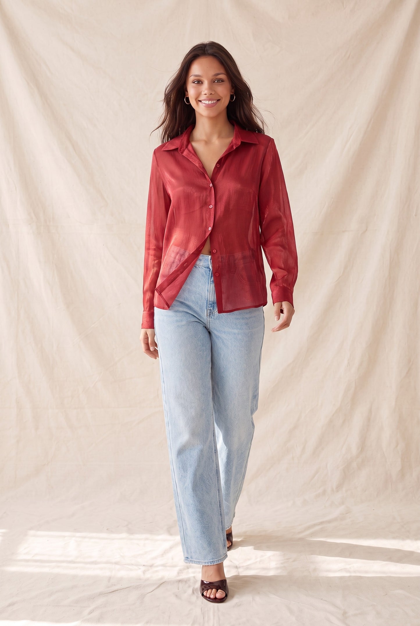 DT 1975 - Shiny Organza Shirt