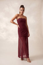 DD 1461 - Combo Mesh Midi Tube Dress