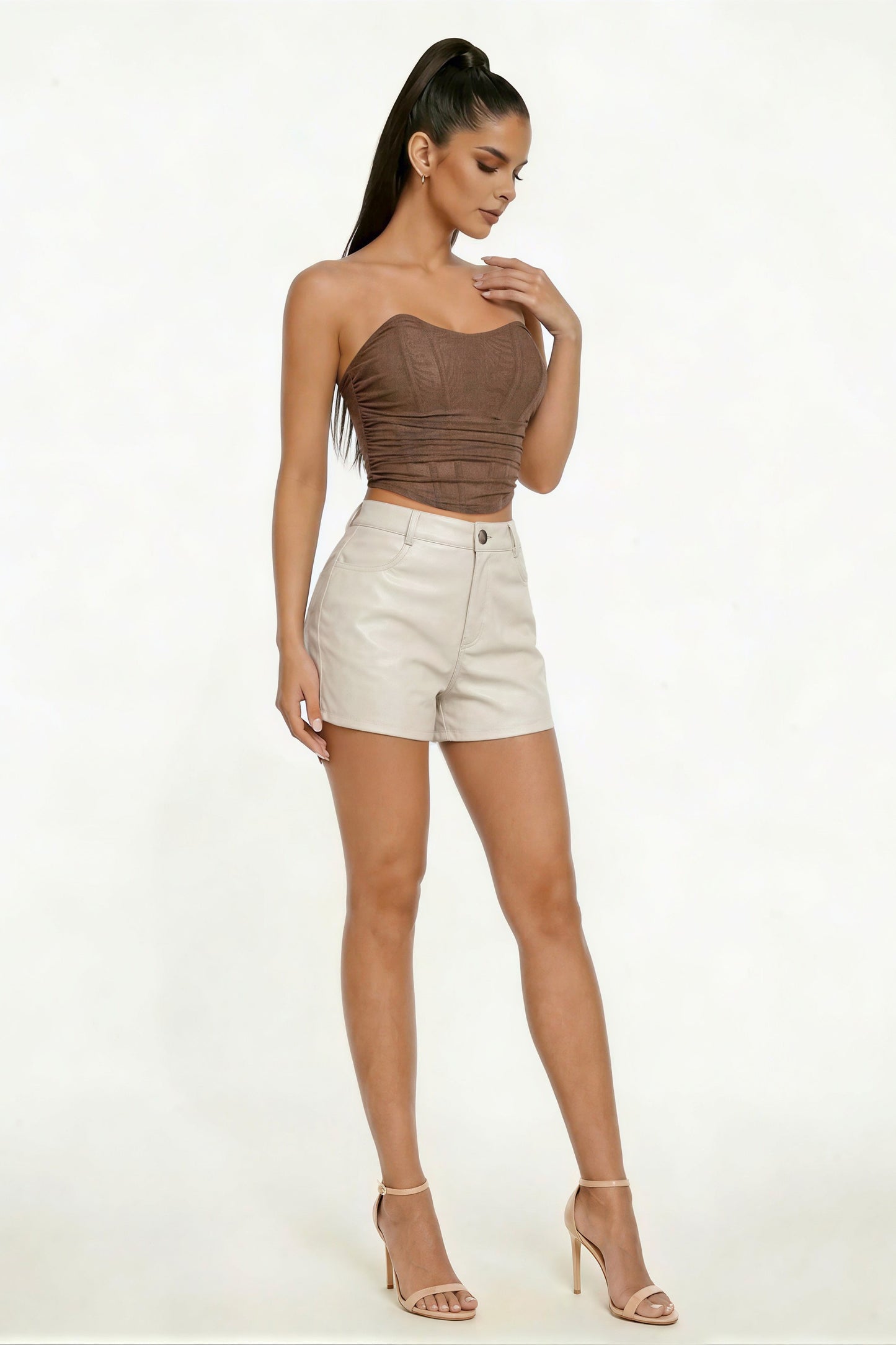 DT 1965 - Shirred Corset Tube Top