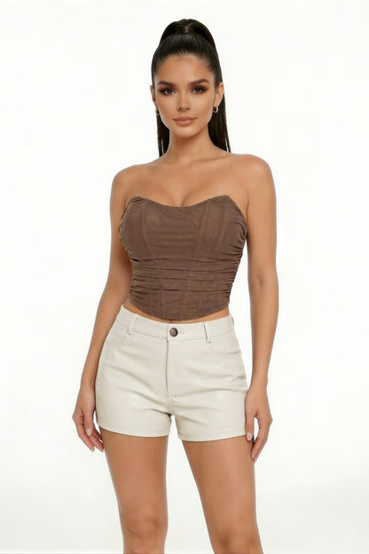DT 1965 - Shirred Corset Tube Top