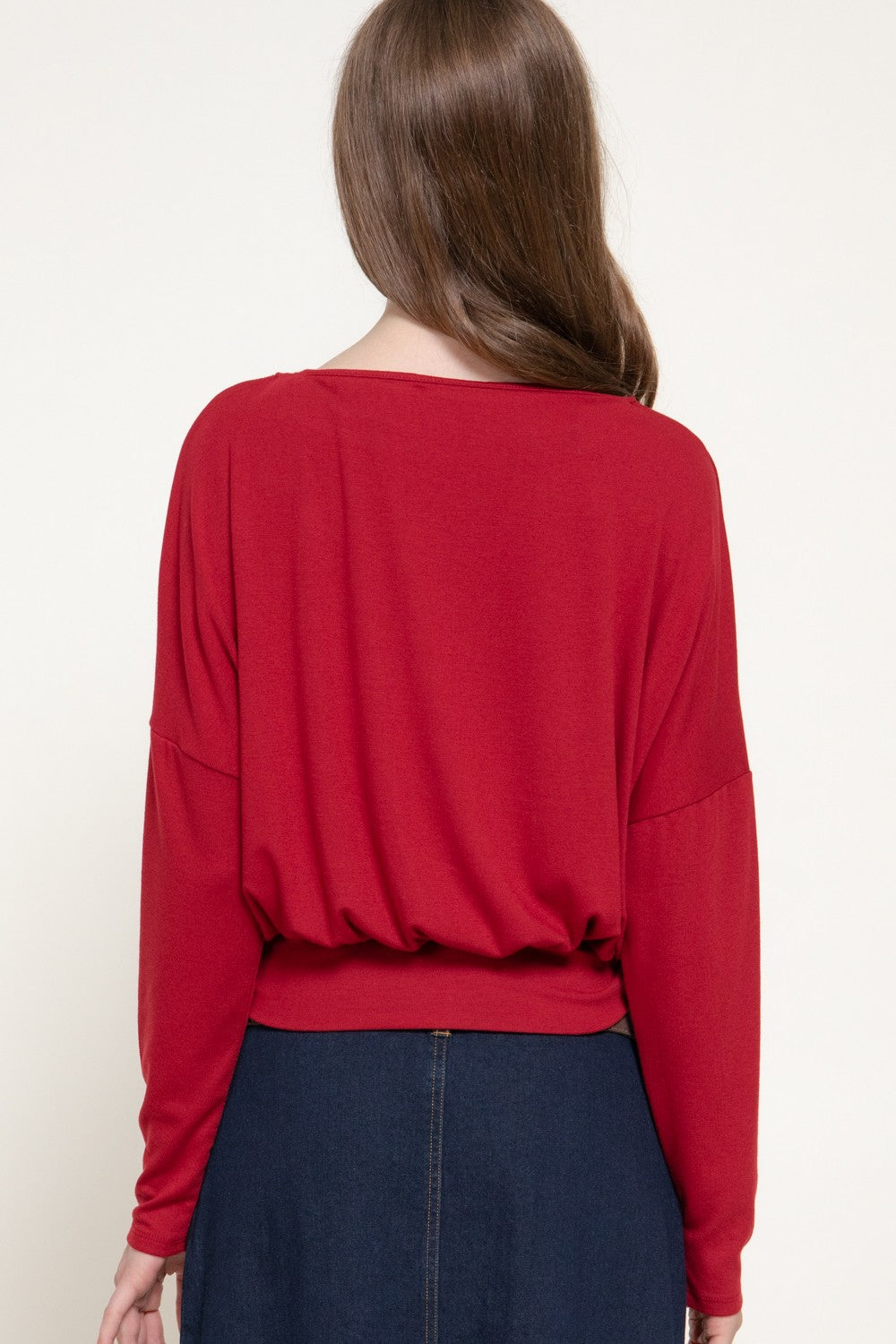 CT 2891 - Long Sleeve Boat Neck Top