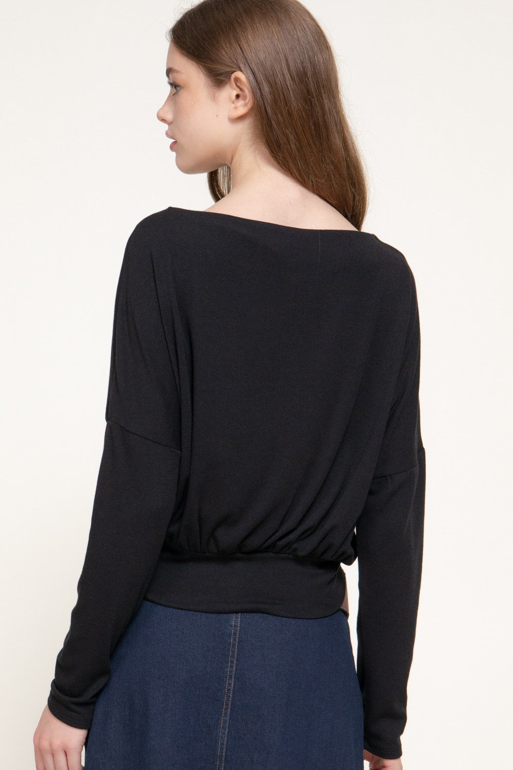 CT 2891 - Long Sleeve Boat Neck Top