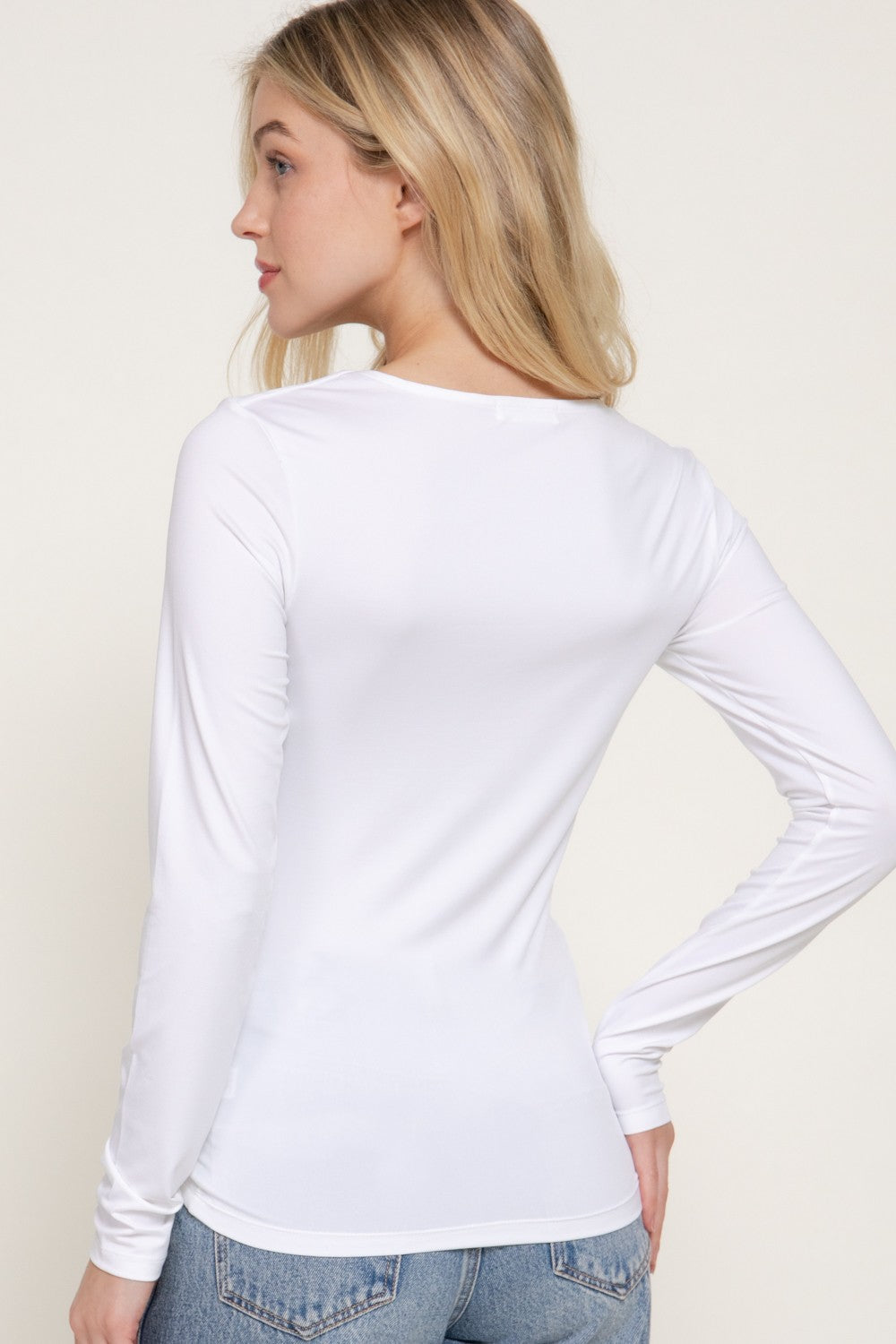 PS 031 - Long Sleeve Double Layer Knit Top