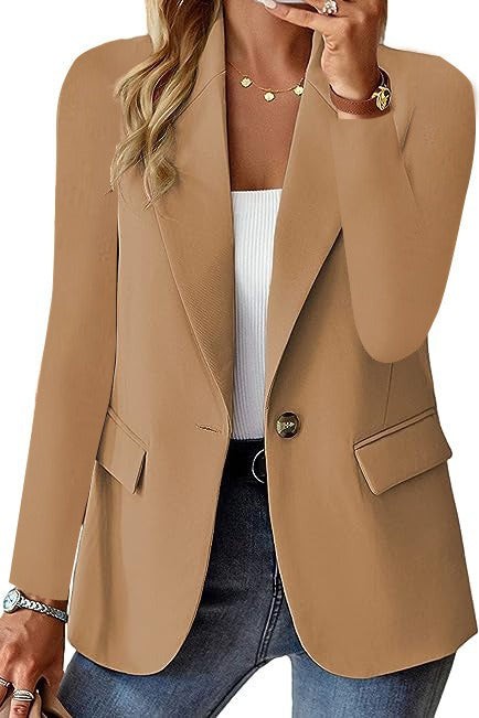JCT 042 - Notched Lapel Single Button Blazer