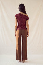 DT 1996 - Asymmetric Floral Lace Top