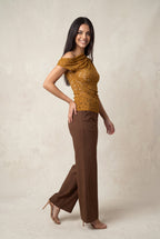 DT 1996 - Asymmetric Floral Lace Top