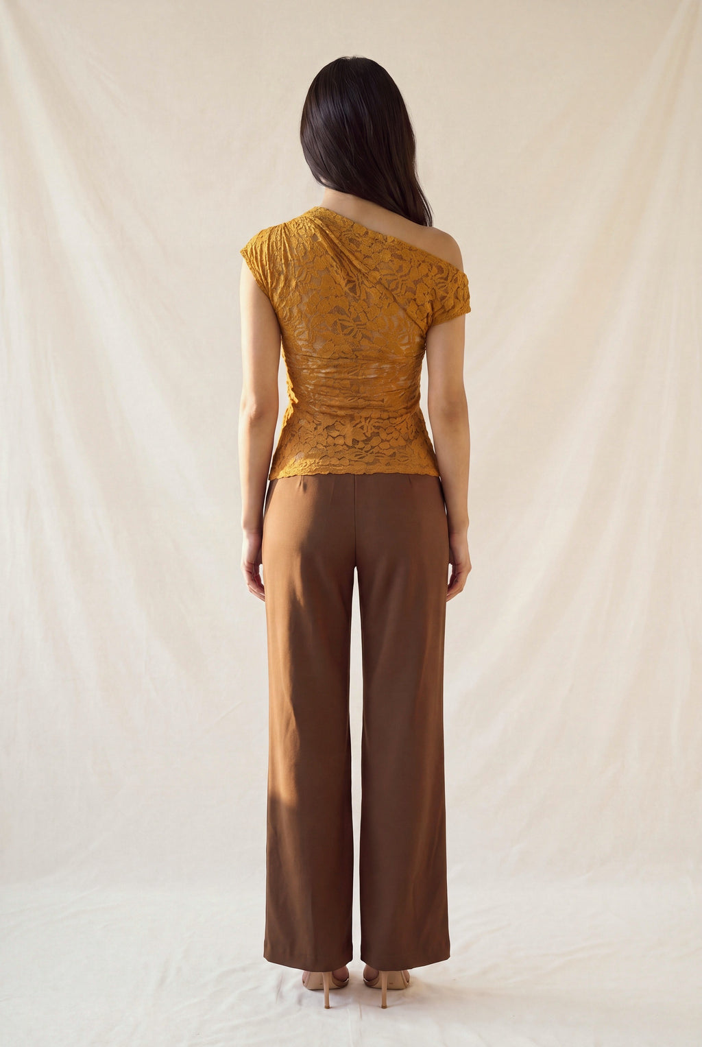 DT 1996 - Asymmetric Floral Lace Top