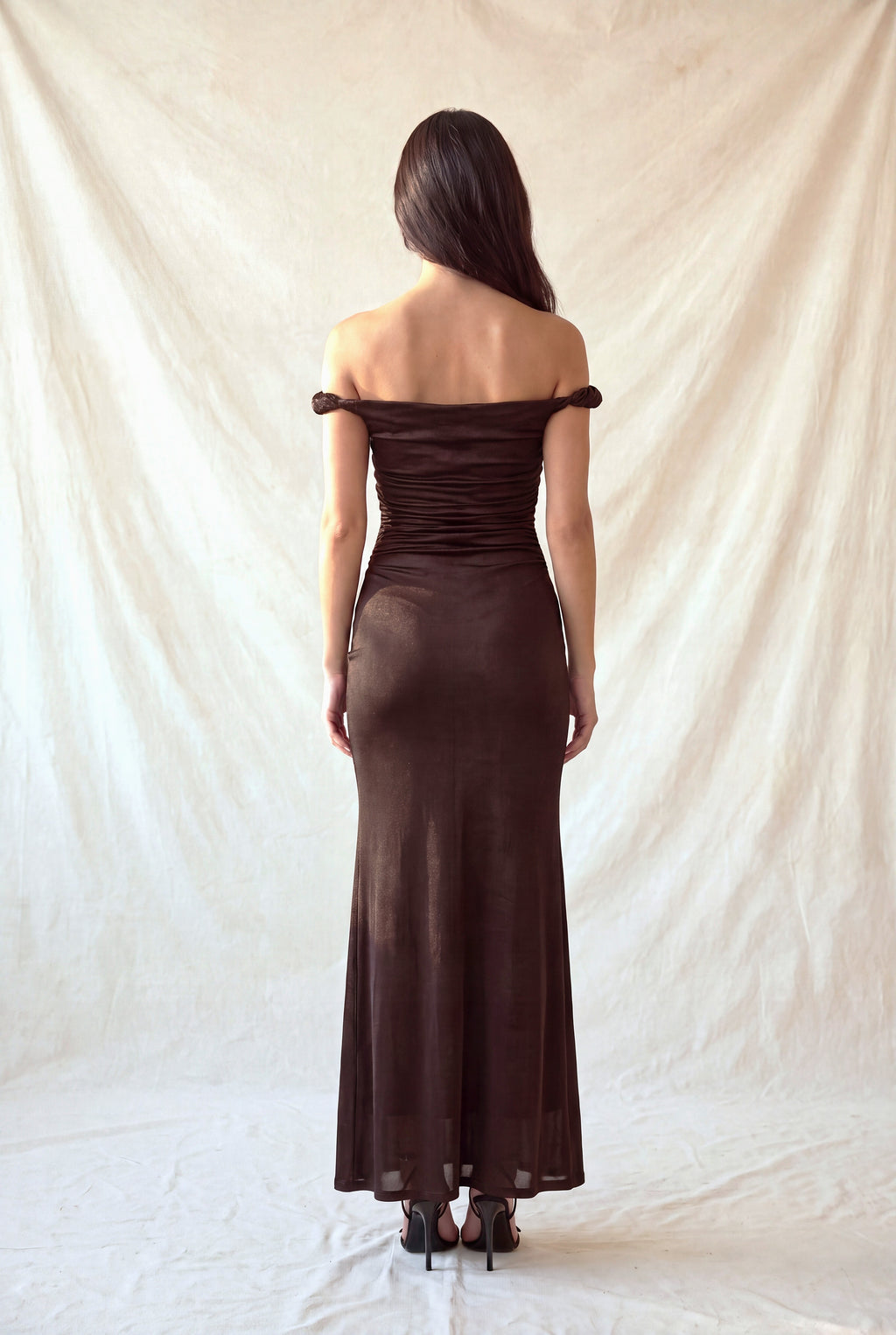 LD 650 - Off Shoulder Mermaid Maxi Dress