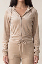 SET 116 - Velour Zip Up Hoodie