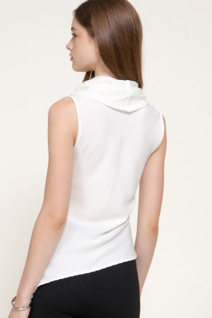 DT 1985 - Asymmetrical Cowl Neck Blouse