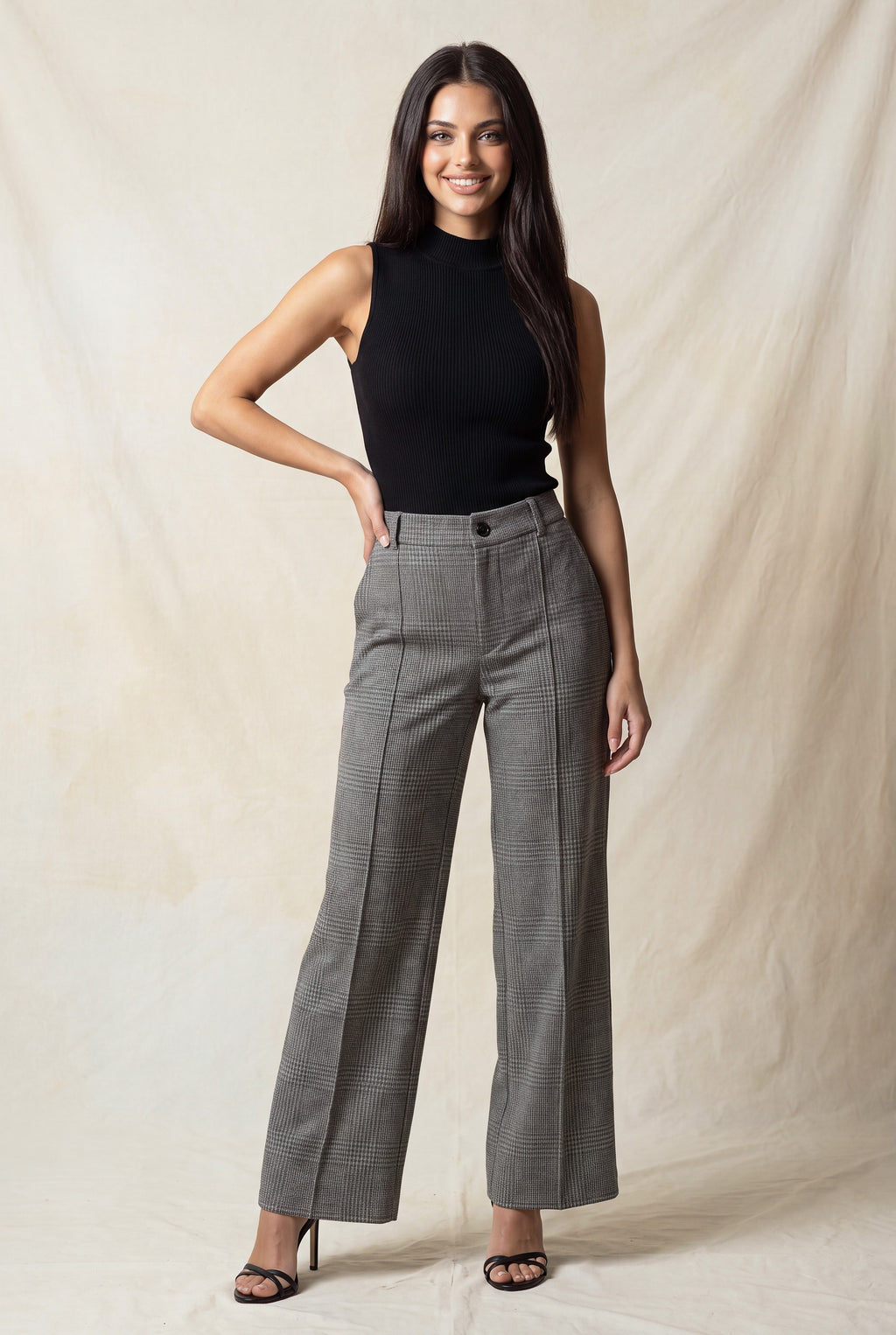 P 876 - Wide Leg Trouser Pants