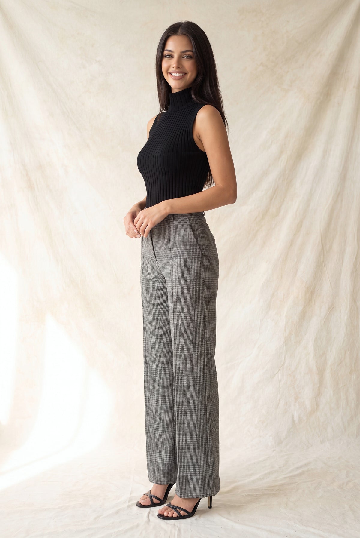 P 876 - Wide Leg Trouser Pants