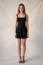 DD 1492 - Flared Mesh Mini Dress