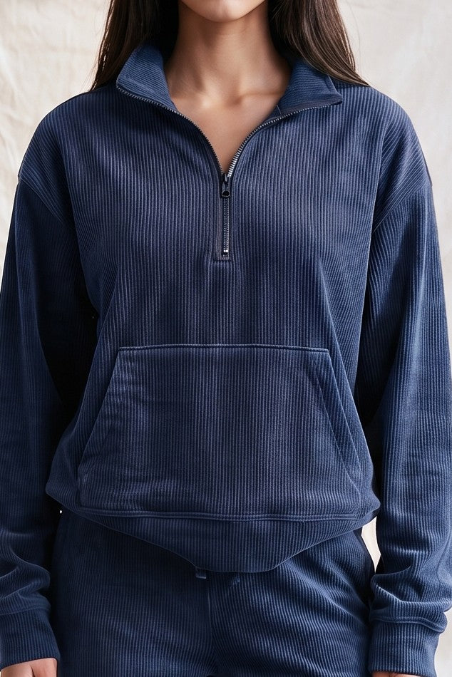 SET 124 - Half Zip Pullover Sweater