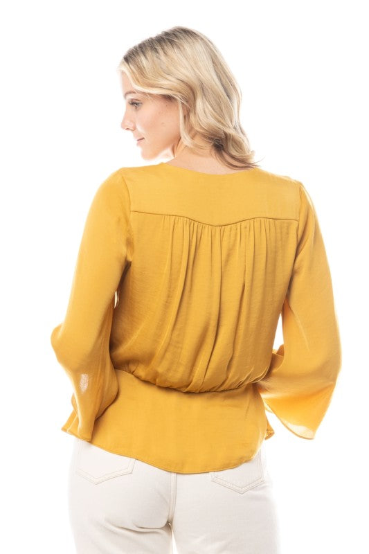 CT 2747 - Sleeve Neck Peplum
