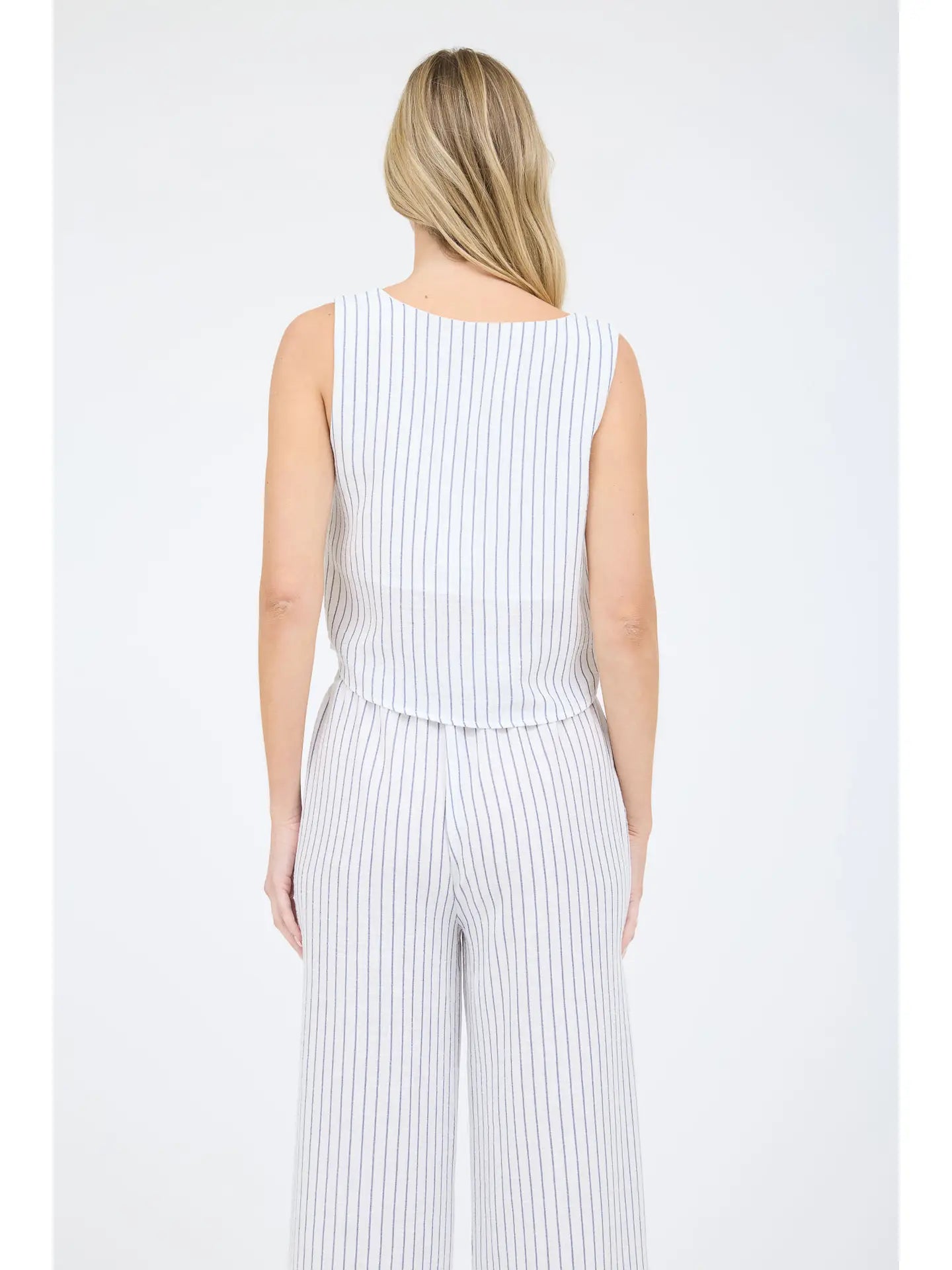SET 060 - Sleeveless Pinstripe Tank
