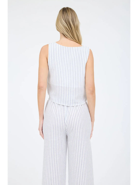 SET 060 - Sleeveless Pinstripe Tank