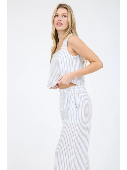 SET 060 - Sleeveless Pinstripe Tank