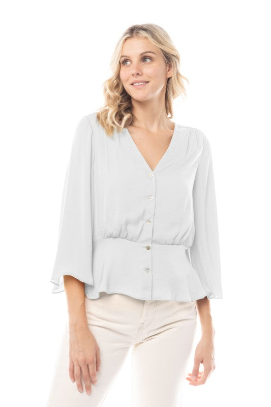 CT 2747 - Sleeve Neck Peplum