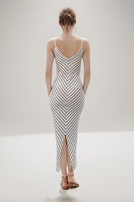 LD 580 - Stripe Maxi Dress