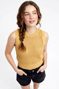 CT 2852 - Sleeveless Knit Crop Top