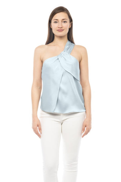 DT 1863 - One Shoulder Satin Top