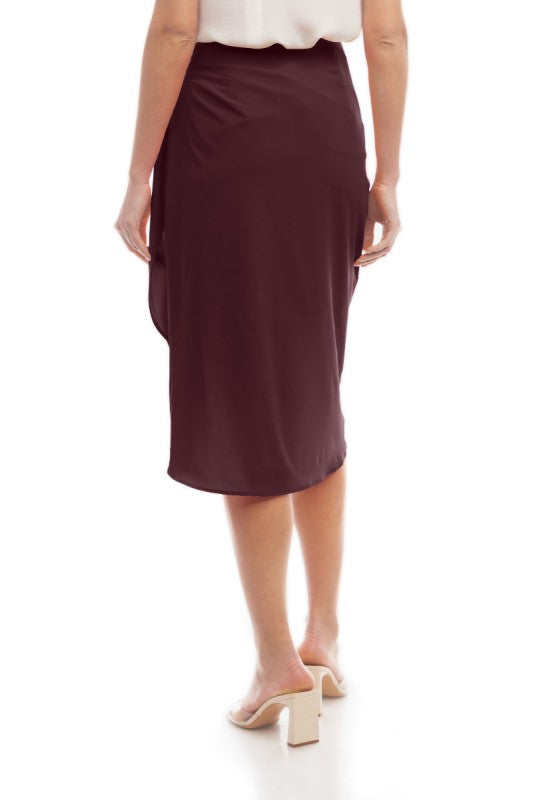 SKT 973 - Wrap Midi Skirt