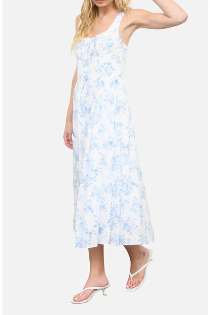 DD 1446 - Floral Front Tie Corset Dress