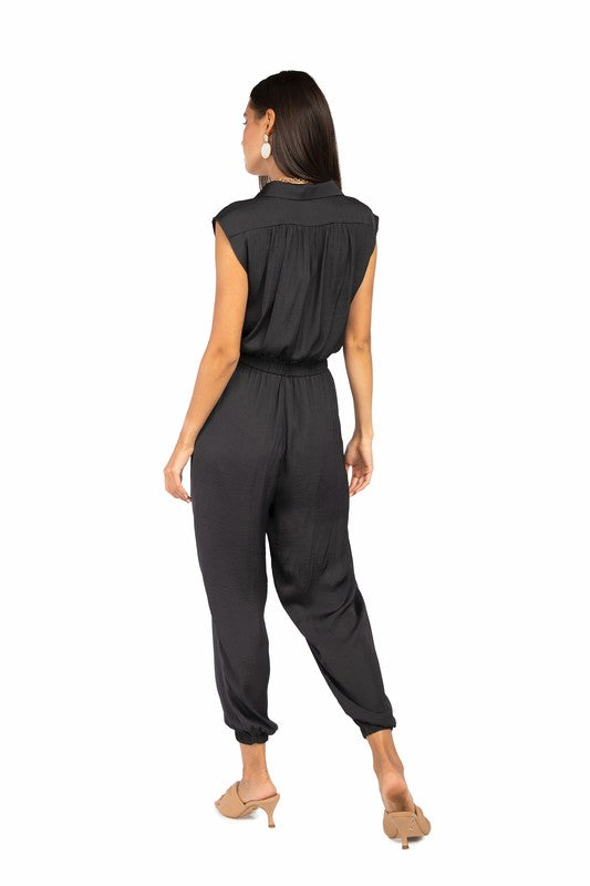 JS 127 - Drop Shoulder Jumpsuit