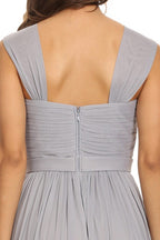 GOWN 409 - Ruched Chiffon Bridesmaid Dress