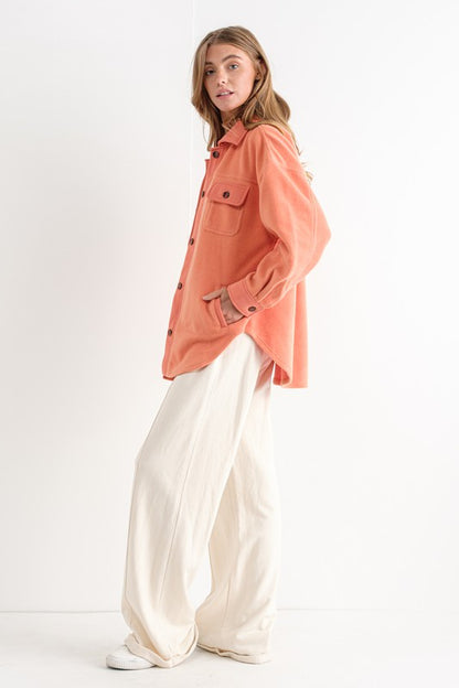 JCT 005 - Fleece Shirt Jacket