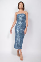 DD 1332 - Sequin Bodycon Tube Dress