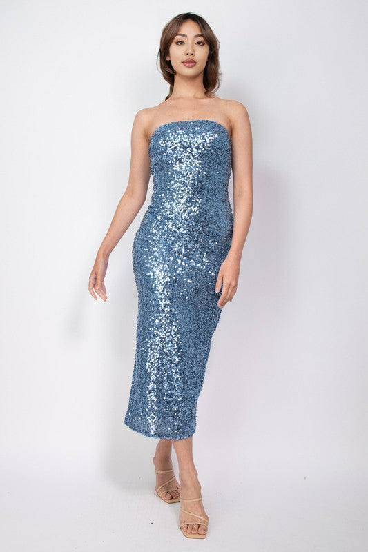 DD 1332 - Sequin Bodycon Tube Dress