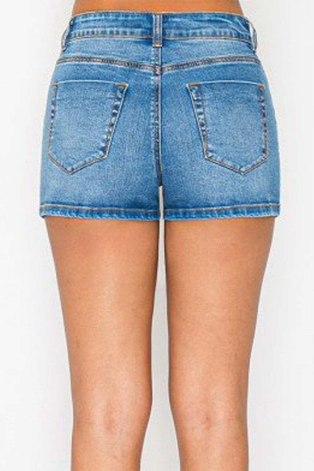 SHT 195 - Clean Hem Denim Shorts