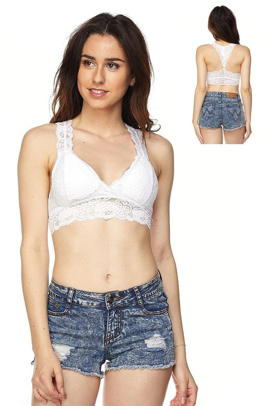 DT 1667 - Lace Bralette with Removable Pads