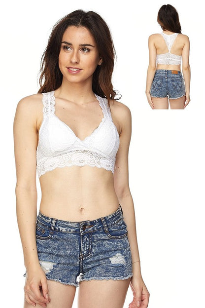 DT 1667 - Lace Bralette with Removable Pads