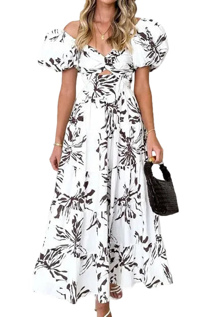 PS 005 - Puff Sleeve Maxi Dress