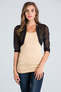 JCT 036 - Half Sleeve Sheer Chiffon Bolero
