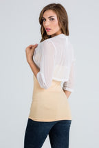 JCT 036 - Half Sleeve Sheer Chiffon Bolero
