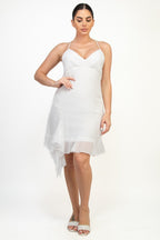 DD 1306 - Ruffle Back Mini Dress