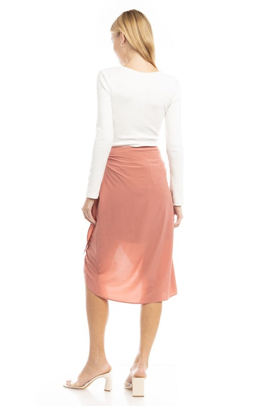 SKT 1027 - Wrap Midi Skirt
