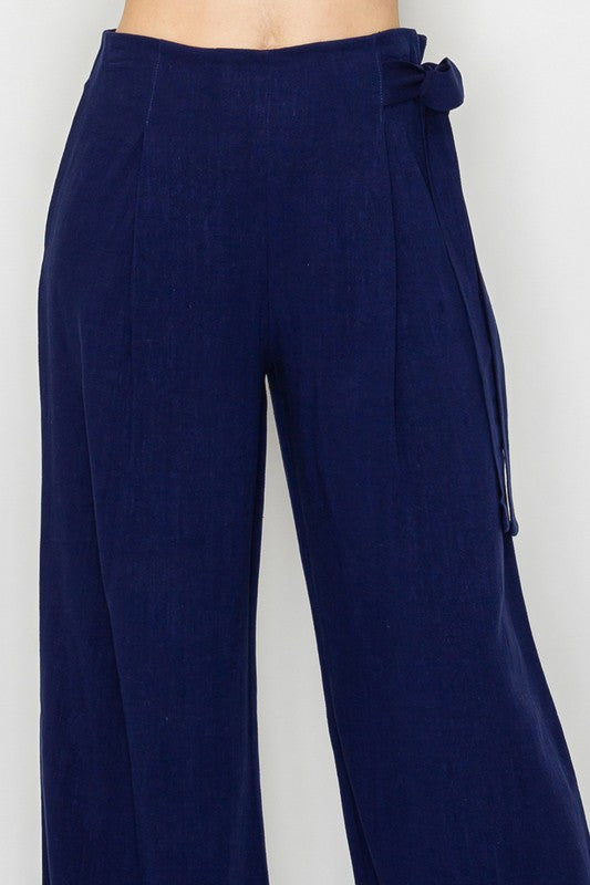 SET 019 - Side Zip High Waist Pants