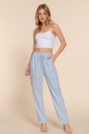 P 832 - Linen Cargo Pants