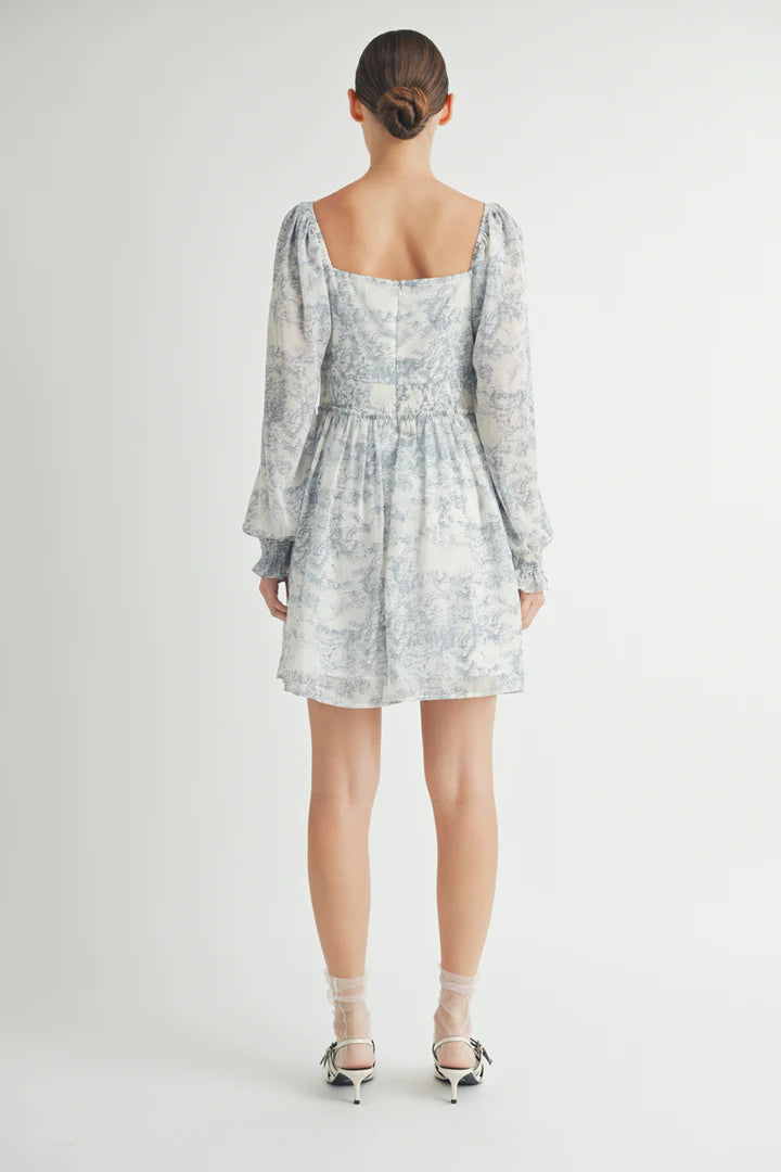 CD 3728 - Puff Sleeve Mini Dress