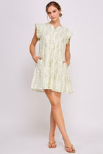 CD 3729 - Floral Print Midi Dress