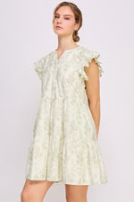 CD 3729 - Floral Print Midi Dress