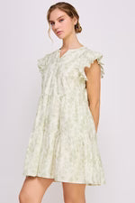 CD 3729 - Floral Print Midi Dress