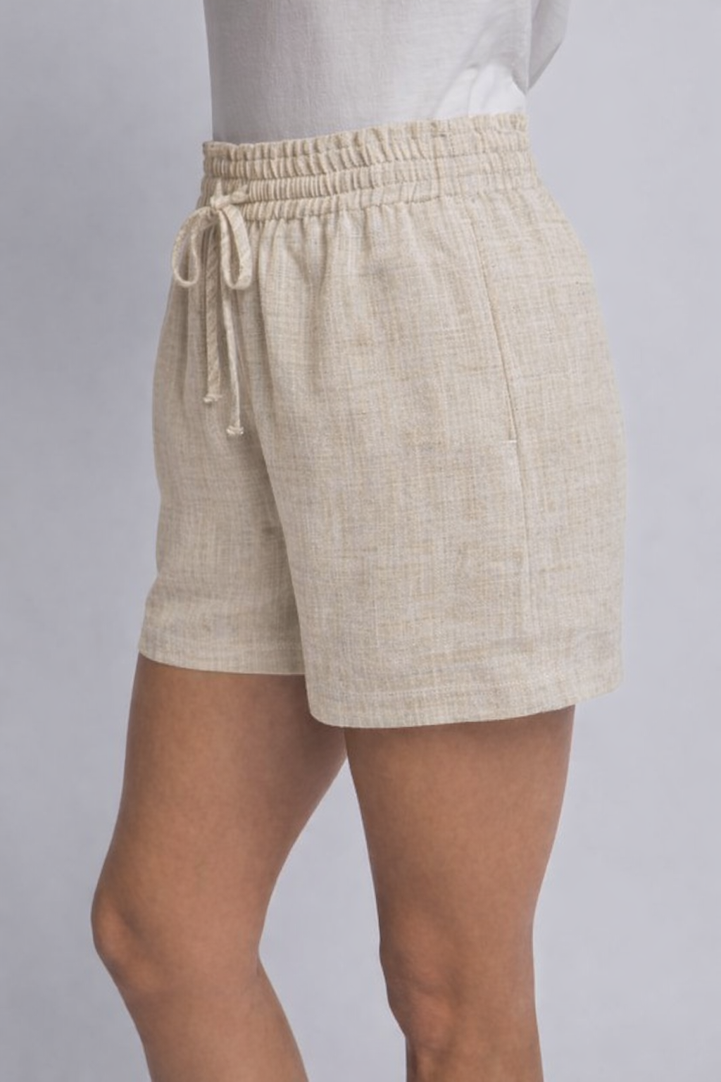 SHT 185 - Linen Drawstring Shorts